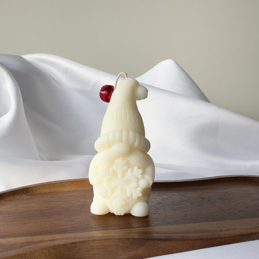 Świąteczny Krasnal z Wosku Kokosowego