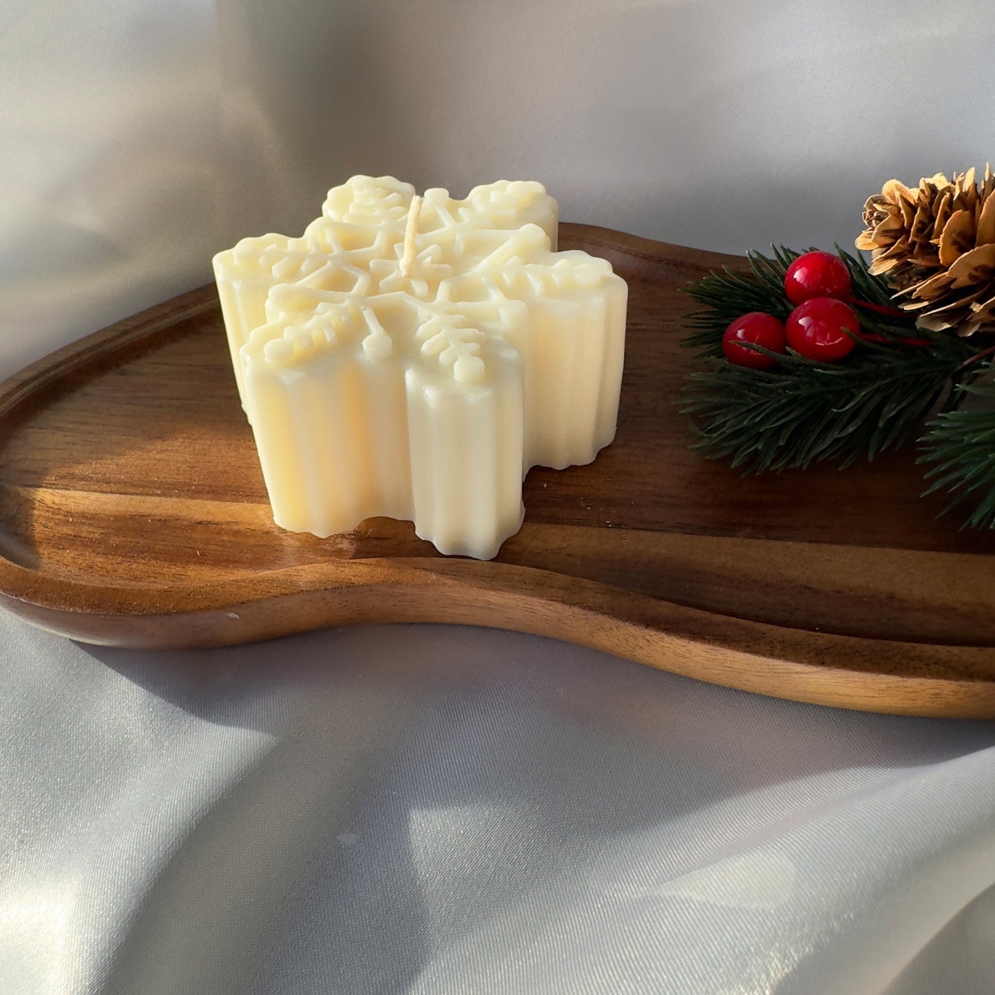 Śnieżynka z Wosku Kokosowego