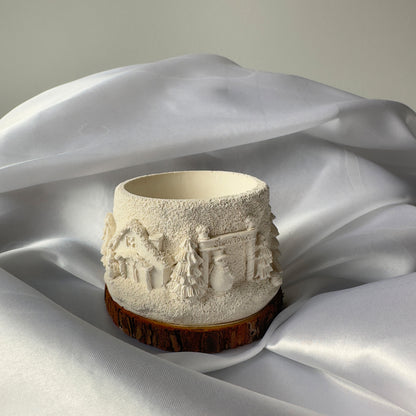 Zestaw Wybrany Pojemnik Snow Town i Wosk Piaskowy 500g