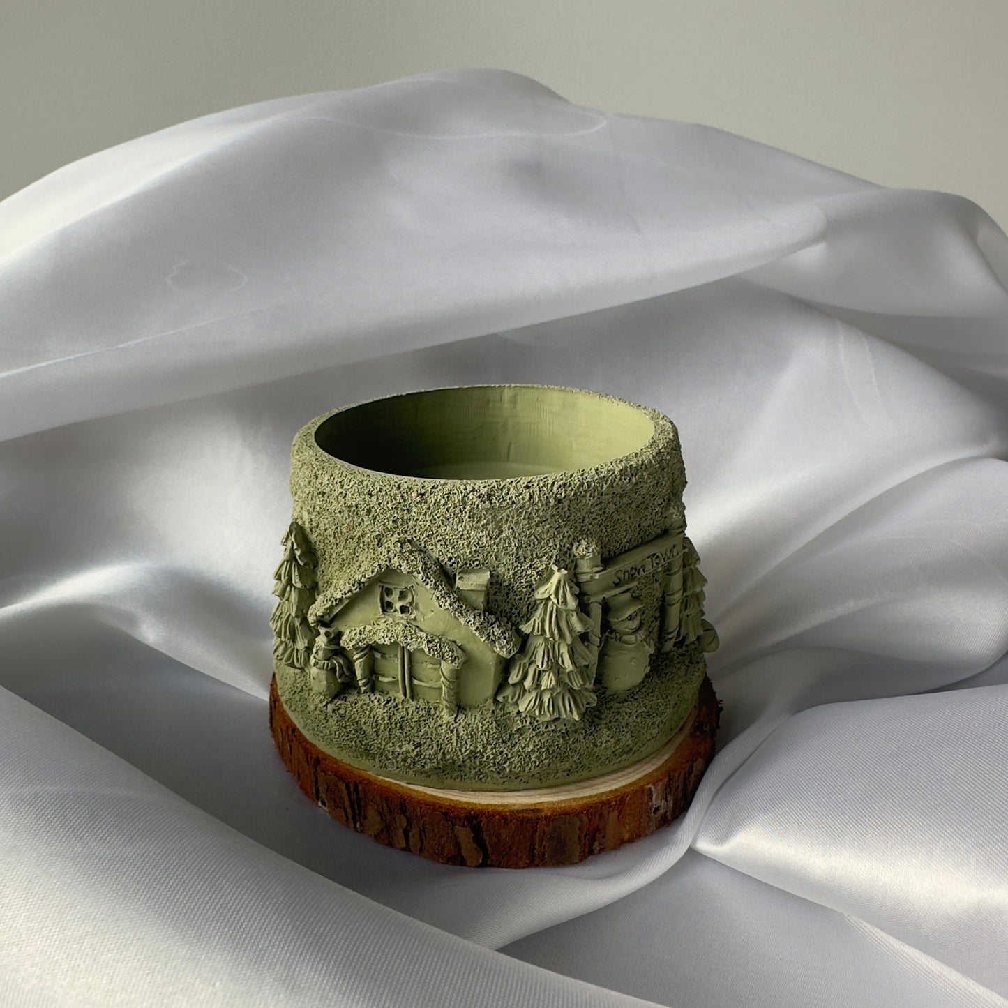 Snow Town — Dekoracyjny Odlew Świąteczny z Gipsu Polimerowego