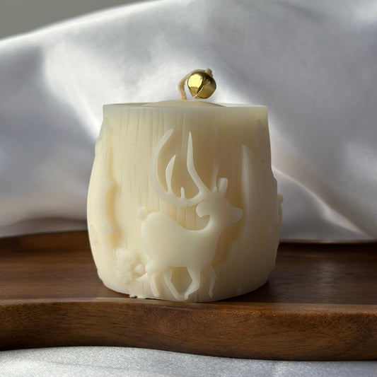 Świeca „Leśny Renifer” z wosku kokosowego